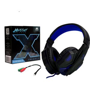 Headphone Gamer Com Microfone Super Bass Azul Kp-397 KP-397 KNUP