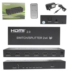 Splitter Switch HDMI 4 Saidas 2 Entradas Full Hd 4K 3D Switch/Splitter GENERICO