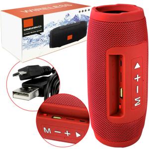 Caixa De Som Charge Mini 3+ Bluetooth 7W Resistente Água Vermelho 3 + GENERICO