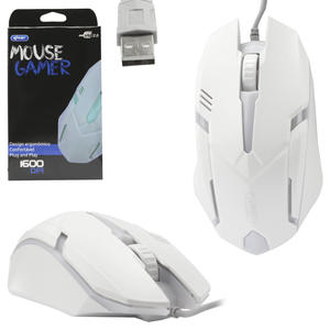 Mouse Gamer Usb 2.0 1600 Dpi Branco Kp-V40 KP-V40 KNUP