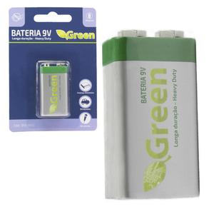 Bateria 9V 6F22 Heavy Duty Granel Unitario OEM GREEN GREEN