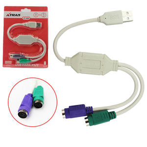 Adaptador PS/2 Mouse E Teclado Para USB 2.0 Macho 20 CM XT-569 XTRAD