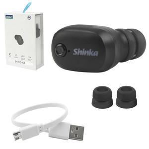 Fone De Ouvido Bluetooth Sem Fio Preto Shinka SH-FO-K8 SH-FO-K8 SHINKA