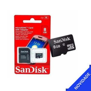 Cartão De Memória 8Gb Sandisk SDSDQM-8G-B35A SANDISK
