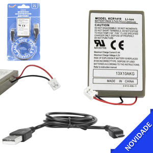 Bateria Recarregável Para Controle de PS4 Com Cabo USB Para Recarga KCR1410 FOR P4 GENERICO