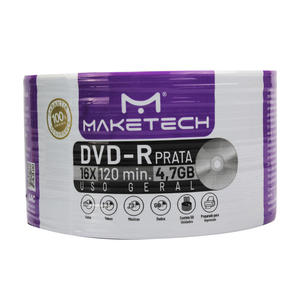 DVD-R Grávavel até 120 Minutos 4.7GB Uso Geral Embalagem Com 50 Unidades MAKETECH DVD-R MAKETECH