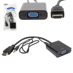 Cabo Conversor HDMI Macho Para VGA Fêmea Pc Ps3 Projetor Audio 24 Centímetros DEX AD-902 AD-902 DEX