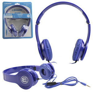 Headphone Estéreo Plug P2 Azul LEHMOX LEF-1026 LEHMOX