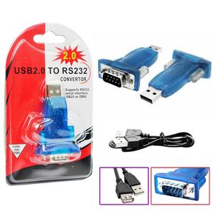 Adaptador USB 2.0 Serial Conversor Rs232 DB9 9 Pinos RS232 GENERICO