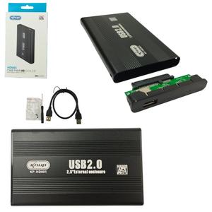 Case 2.5 HD Sata Usb 2.0 Para PC e Notebook Preto KP-HD001/B KNUP