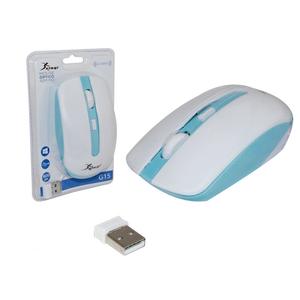 Mouse Optico Sem Fio Wireless 2.4Ghz Azul G15 KNUP KNUP