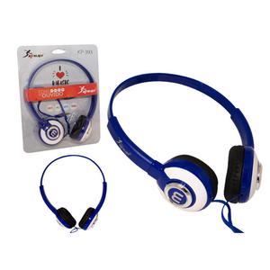 Headphone Com Haste Ajustavel Saida P2 Azul Kp-393 KP-393 KNUP