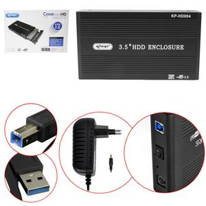 Case Para HD Sata 3.5 USB 3.0 Externo Preto KP-HD004 KNUP