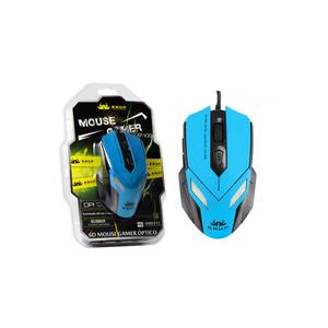 Mouse Óptico Gamer 2400 Dpi Com 6 Botões Kp-V20 Azul KP-V20 KNUP
