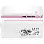 Carregador Power Bank 10000Mah Universal Para Celular Com 3 Portas Usb Pb-Mx10 Rosa PB-MX10 EXBOM