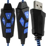 Headphone Gamer Com Microfone Com Led Azul USB 7.1 Dex DF-96 DF-96 DEX