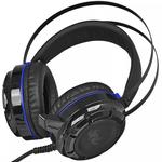 Headphone Gamer Com Microfone Sound Bass Vibration Azul Knup KP-417 KP-417 KNUP