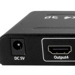 Splitter Divisor HDMI 1 Entrada 4 Saídas Full HD 3D 4K GENERICO - GENERICO