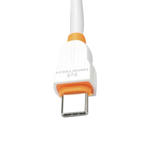 Cabo Para Type-C 2 Metros USB 2.1A Branco e Laranja MAKETECH LS-02 LS-02 MAKETECH MAKETECH