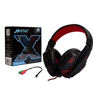 Headphone Gamer Com Microfone Super Bass Vermelho Kp-397 KP-397 KNUP