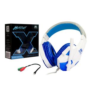 Headphone Gamer Com Microfone Super Bass Branco Kp-397 KP-397 KNUP