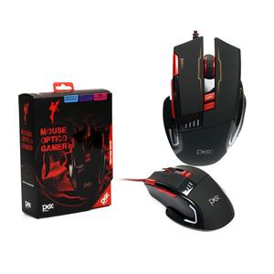 Mouse Óptico Gamer 3200 Dpi 8 Botões Led Pisc 1882 1882 Pisc