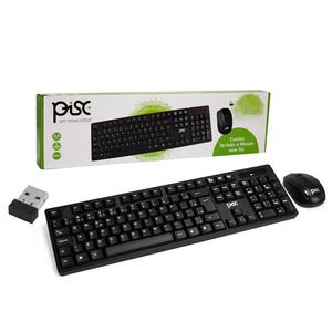 Teclado E Mouse Sem Fio 2.4Ghz 1871 Pisc 1871 Pisc