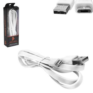 Cabo USB 2.0 V8 1.20 Metro Branco V8 5+