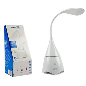Caixa De Som Bluetooth Com Abajur Em Led Touch 6W Branco CS-F16BT CS-F16BT EXBOM