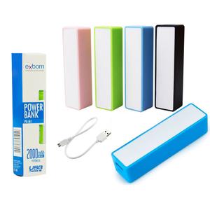 Carregador Portatil Universal Power Bank 2000 Mah Exbom PB-M1 EXBOM