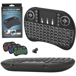 Mini Teclado Wireless Led Com Touchpad Mini Teclado GENERICO