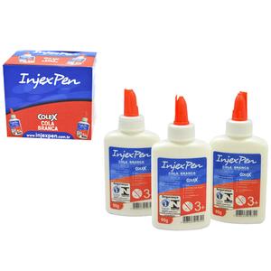 Cola Branca Liquida 90G Caixa Com 12 Unidades Cola INJEXPEN