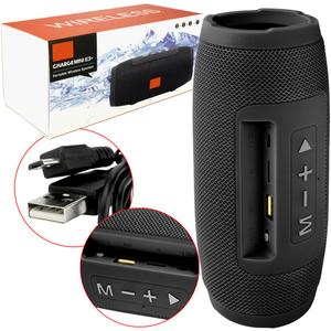 Caixa De Som Charge Mini 3+ Bluetooth 7W Resistente Água Preto 3 + GENERICO