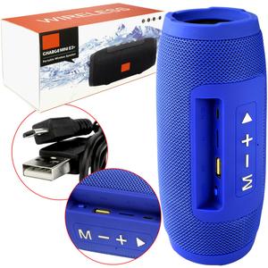 Caixa De Som Charge Mini 3+ Bluetooth 7W Resistente Água Azul 3 + GENERICO