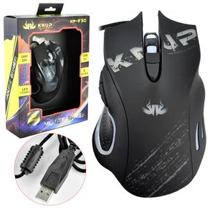 Mouse Gamer 6 Botões 2400Dpi C/ Fio Ótico Kp-V30 Usb Multicolor KP-V30 KNUP