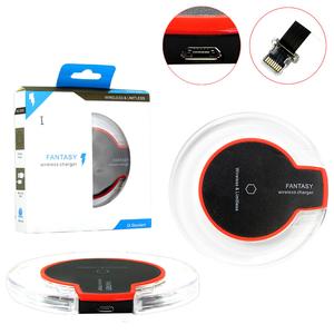 Carregador Sem Fio Charger Wirelless + Receptor Qi Ios Iphone Wirelless Charger GENERICO