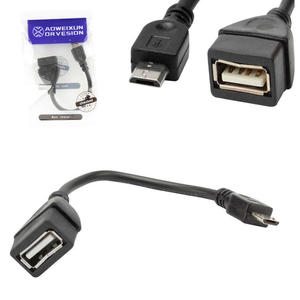 Cabo USB Fêmea Para V8 OTG 15cm CABO USB FEMEA P/ V8 GENERICO