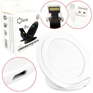 Carregador Sem Fio Wirelless + Receptor Qi Ios Iphone LT-210 LOTUS