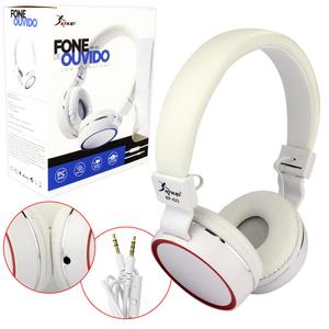 Headphone Com Microfone P2 Dobravel Branco KP-421 KNUP