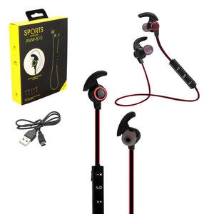 Fone Ouvido Headset Bluetooth 4.1 Sem Fio Stereo Amw-810 Vermelho AMW-810 GENERICO
