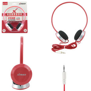 Headphone Super Bass Vermelho XTRAD LC-314 LC-314 XTRAD