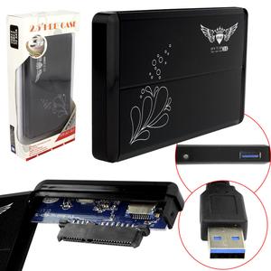 Case Gaveta HD Sata Externo 2.5 USB 3.0 Notebook Preto case GENERICO