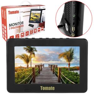 Tv Portátil Led Monitor Tv Digital 7 Pol Micro Sd Com Antena7 MTM-707 TOMATE