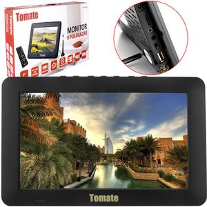 Tv Portátil Led Monitor Tv Digital 9 Pol Micro Sd Com Antena MTM-909 TOMATE