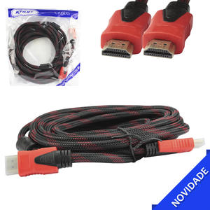 Cabo HDMI 5 Metros 1.4 Com Filtro e Malha KP-YP5003 KNUP