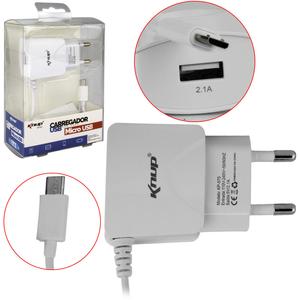 Carregador Para Celular V8 2.1A 1 Porta USB Knup KP-575 KNUP