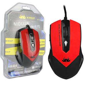 Mouse Gamer 2400 Dpi 6 Botões Vermelho Knup KP-V23 KP-V23 KNUP