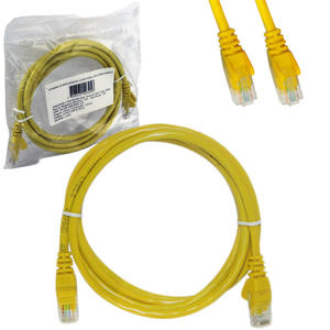 Cabo De Rede Patch Cord 1.5 Metros Amarelo RJ45 CAT6 cat6 SECCON