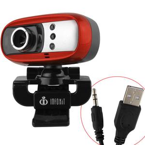 Web Cam Para Pc 16Mb Com Microfone Led Vermelho N-300MV - OEM N-300MV INFOKIT