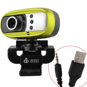 Web Cam Para Pc 16Mb Com Microfone led Verde N-300MV - OEM N-300MV INFOKIT